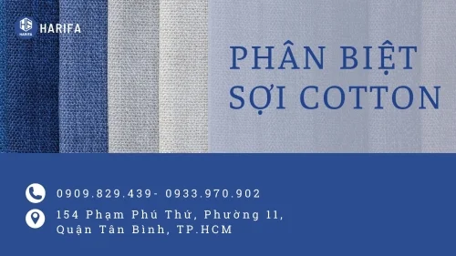 PHÂN BIỆT SỢI COTTON VỚI CÁC SỢI KHÁC
